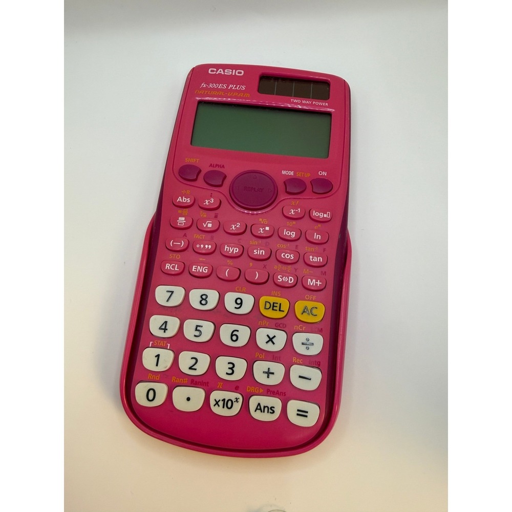 Casio fx-300ES PLUS Scientific‎ Calculator Pink Natural V.P.A.M. 262 Functions